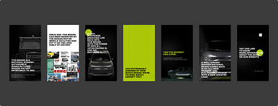 IG Stories template for E-Car Company branding design graphic design illustration typography ui