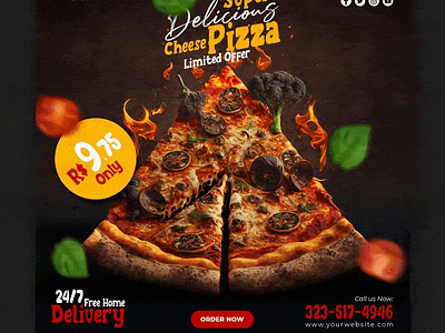 Free Download_Food Banner Social Media Post_Volume 02 animation branding collection facebook post flyer design foods ads post free banner design free download freebies graphic design motion graphics pizza banner pizza banner ads pizza banner design poster print design restaurant social media banner ui vector