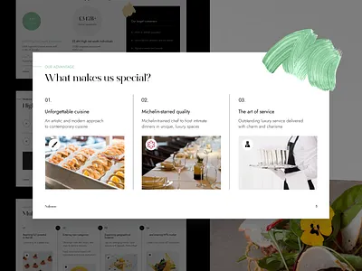 Catering presentation catering clean food graphic design investment investor keynote luxury modern pitch deck pitchdeck powerpoint presentation restaurant slides typography