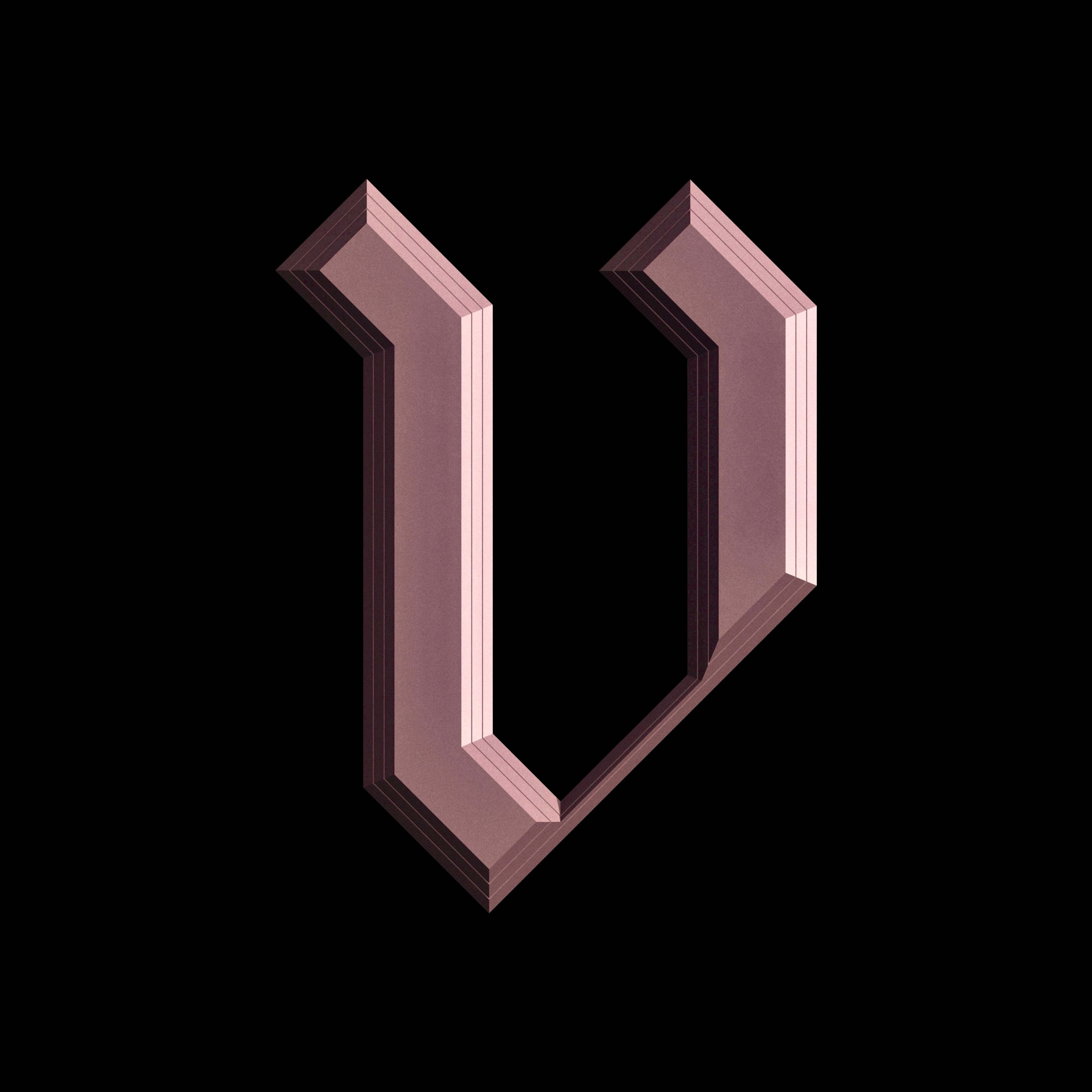 V 36 days of type 3d bevel blackletter brand brand identity branding customtype design extrude graphic design icon illustration illustrator lettering logo logodesign typography v vector