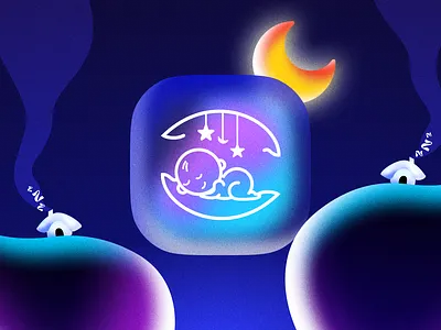 Zoozle Sleep - AI-powered app to help your baby sleep better ai app artificial intelligence babies baby brand branding design happiness icon illustration inspiration latest logo minimal moon peace peaceful sleep zzz