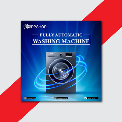 washing machine social media post design animation branding graphic design motion graphics washing machine