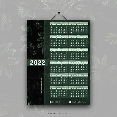 Calendar design calendar design graphic design illustrator