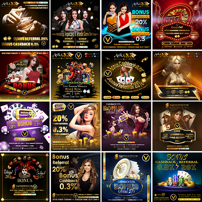 Casino Site Banner branding gambling . graphic design