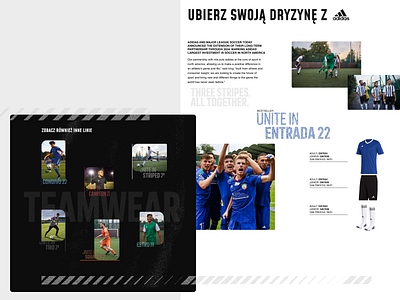 LP for Soccer Store (Poland) branding design graphic design illustration logo typography ui