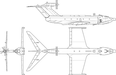 A-90 Orlyonok in 3 view mode u