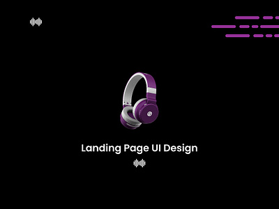 Music Streaming Website Landing Page UI Desing landing page ui design modern ui design music streaming music streaming app music streaming web ui web ui design