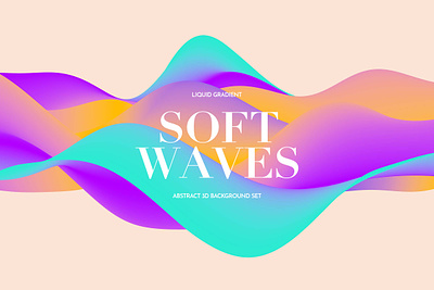 Abstract Liquid Gradient Waves Backgrounds 3d 3d render abstract background cinema 4d decoration decorative flow gradient isolated png rainbow transparent transparent png wave waves