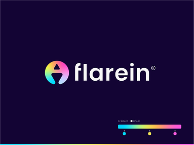 Flarein Logo (for sell) abstract altcoins bitcoin blockchain branding coin crypto cryptocurrency cryptoexchange cryptowallet digitalcurrency ethereum fintech geometric identity logo mark nft symbol