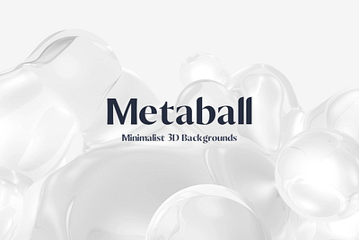 White Metaball Backgrounds 3d 3d render background bubble bubbles digital fluid glassy glossy liquid metaball minimalist texture white white background