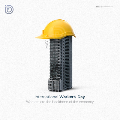 Labour Day Creative Poster Design branding graphic design labourday mayday minimal poster design socialmedia workersday