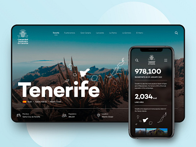// 🌋 CANARY ISLANDS 🌋 // Tenerife Web Design Concept canary concept design digital interface product design responsive tenerife ui ux web