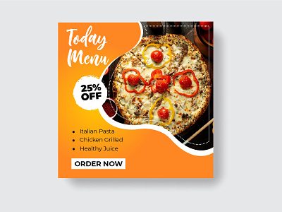 Food Instagram post design, social media promotion, Instagram, arshunno food graphic design instagram post marketing social media post menu menu design pizza post design ppromotion restaurant restu social media post tomato