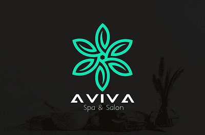 Aviva Spa & Salon Logo brand identity branding design elegant flat graphic design illustration logo logo design modern ui unique ux vector