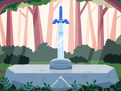 Legend Sword - Inpired by Zelda adobeillustrator asset flat illustration legend sword thelegendofzelda vector zelda