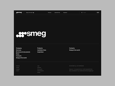 Smeg interface smeg ui ux uxui web