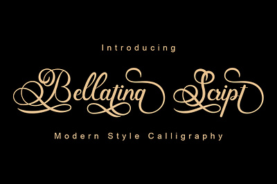 Bellatina Script Modern Style Calligraphy beauty branding calligraphy design elegant fashion fonts handwritten instagram lettering logo love luxury modern romantic script wedding