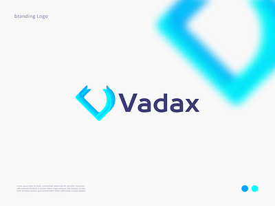 Vadax Logo Design brand brand identity brand logo brandidentity branding creative design gradient logo graphic design iconic logo letter logo letter v logo logo 2023 logo brand logo branding logo design logo inspiration logodesign minimal