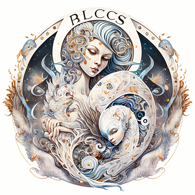 A Design of Zodiac Pisces Mom digital art digital design graphic design zodiac design