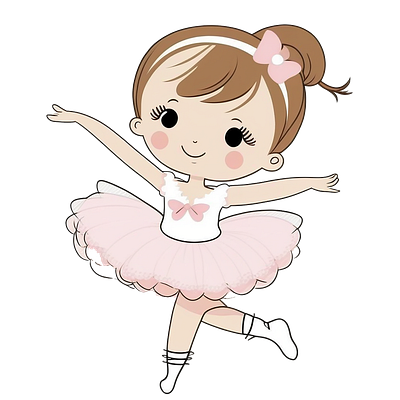 Ballerina Girl Clipart clip art clipart digital stickers mock up