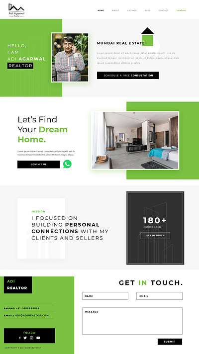 Realtor - Web Site Design 2020 design graphic design logo ui ux web