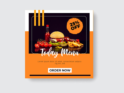 Food Instagram post design, social media promotion, Instagram, arshunno burger design food food design food instagram post design graphic design instagram menu menu design pizza post design restaurant social media design social media promotion today menu