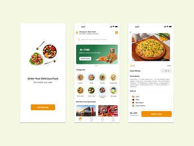 Food Ordering App food ordering app mobile design ui design ux design