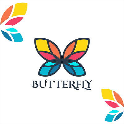 logo | logo design | Butterfly logo app brand branding color creative design flat graphic design icon logo minimal minimalistic modern unique vector