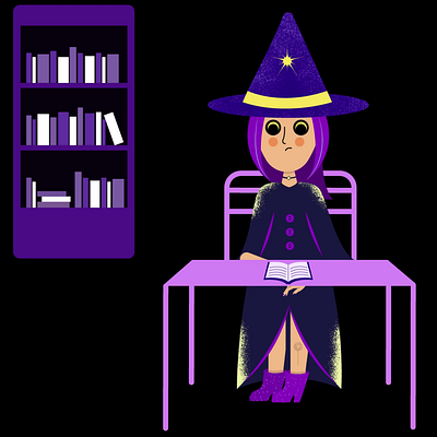 little witch aftereffect animation design eyes graphic design illustration illustrator little witch magic motion graphics witch