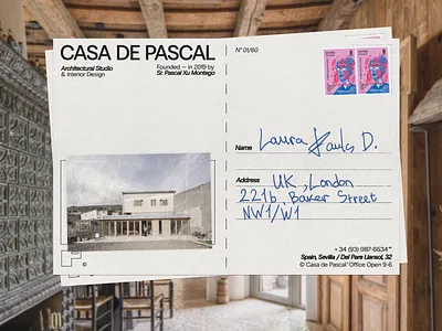 Postcard Design architecture brand design branding design identity logo postcard retro stationery visual identity web design