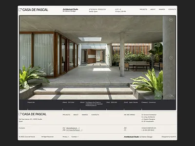 Main page architecture branding design first page gallery index page logo main page ui ux web design