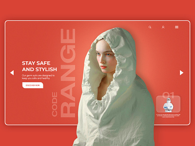 Web Landing page Banner attractive eye banner concept design ecommerce fashion hero section homepage landing page modern design product detail suit ui ui webdesign userinterface ux web website white
