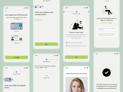 KYC Process figma financial app kyc process mobile ui ui video kyc process