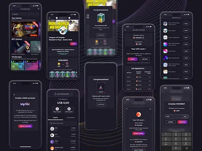 Crypto NFT mobile Platform app branding crypto dashboard design graphic design illustration logo mobile platform typography ui ux vector