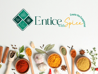 Entice with Spice logo design branding design graphic design logo typography