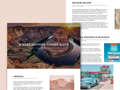 Website Design : landing page Arizona arizona design landing ui ux web website