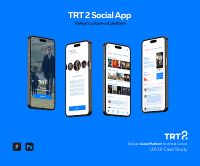 TRT 2 Social App UX-UI Design appdesign branding graphic design trt 2 social app ux ui design ui uiux user interface design uxer experience design uxui