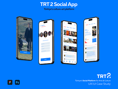 TRT 2 Social App UX-UI Design appdesign branding graphic design trt 2 social app ux ui design ui uiux user interface design uxer experience design uxui