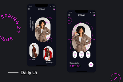 Clothing Store dailyui uxui app design store ui ux