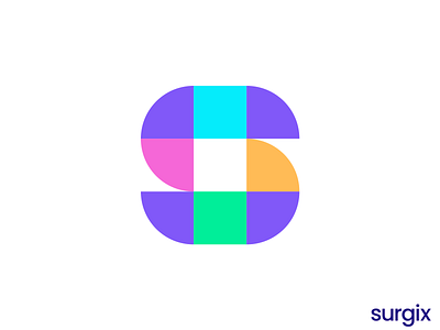 Surgix - medical health app logo, identity, branding. branding care clinic health healthcare icon identity logo logo design logo designer logodesign logos medical mental research s startup symbol tech wellness