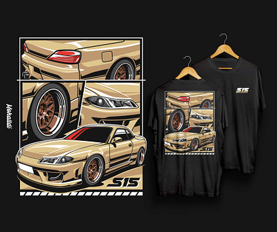 Silvia S15 Car Drawing automotive car car illustration car tshirt design illustration sport car vector vehicle