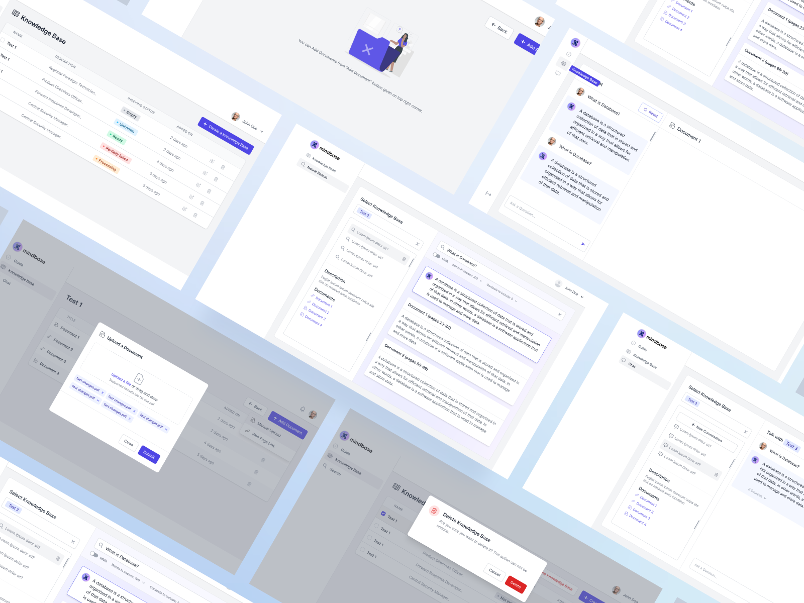 Mindbase - Open AI-based Application branding design graphic design typography ui ux webapp