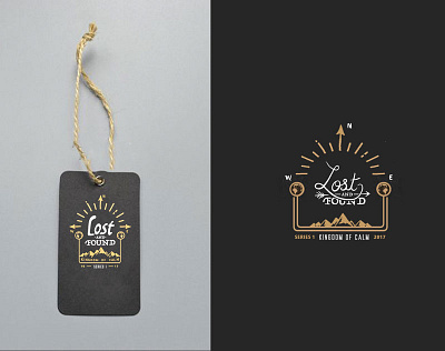 Lost & Found branding clothing tag illustration