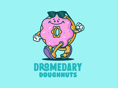 Dromedary Doughnuts Logo Design brand design brand designer brand identity branding donut donut branding doughnut doughnut branding doughnut shop doughnutshop graphic design identity illustration logo logo design logo pack logo suite logodesign primary logo vector