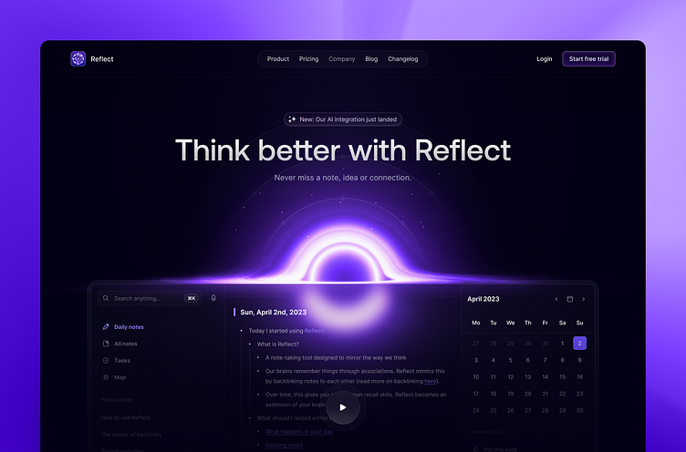 Reflect.app Re-Design by Oğuz Yağız Kara on Dribbble