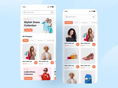 E-commerce - Mobile app app design e commerce app e commerce design ecommerce app mobile app mobile app design online shopping online store product product design rupak rupak chakraborty shopping uiux design xgenious
