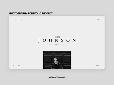 Photography portfolio adobe xd design graphic design minimal modern photography portfolio ui uiux ux