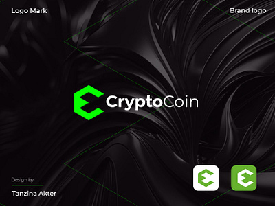 Crypto Coin logo design branding graphic design logo tanzinaart