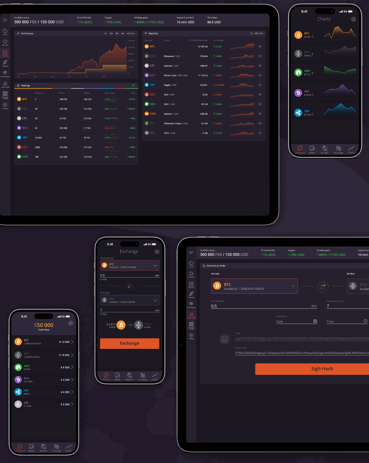 Crypto Platform UI app branding crypto dashboard design fintech graphic design illustration logo platform typography ui ux