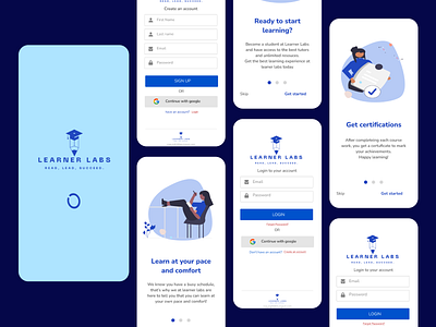 Leaner labs * E-learning platform app e learning school ui ux